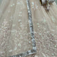 Jyoti Fashion Women's Peach Bridal Net Fancy Sequins with Multi Thread Embroidered Wedding Lehenga Choli | Swadesiicart