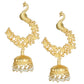 Joban Fashion Women Matte Gold Brass Jhumka | Swadesiicart