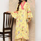 Ahalyaa Women's Traditional wear Kurta - Yellow | Swadesiicart
