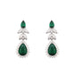 Nuyug Celestial Emerald Cubic ZIrcon Necklace Set | Swadesiicart