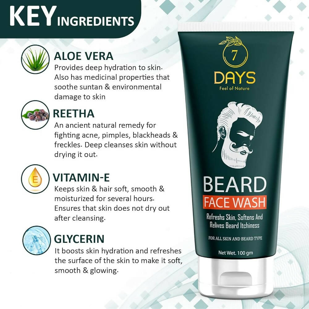 7 Days Beard Face Wash - Swadesiicart