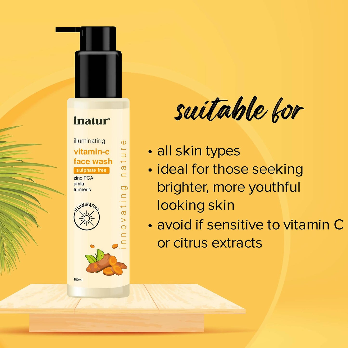 Inatur Vitamin C Face Wash - Swadesiicart