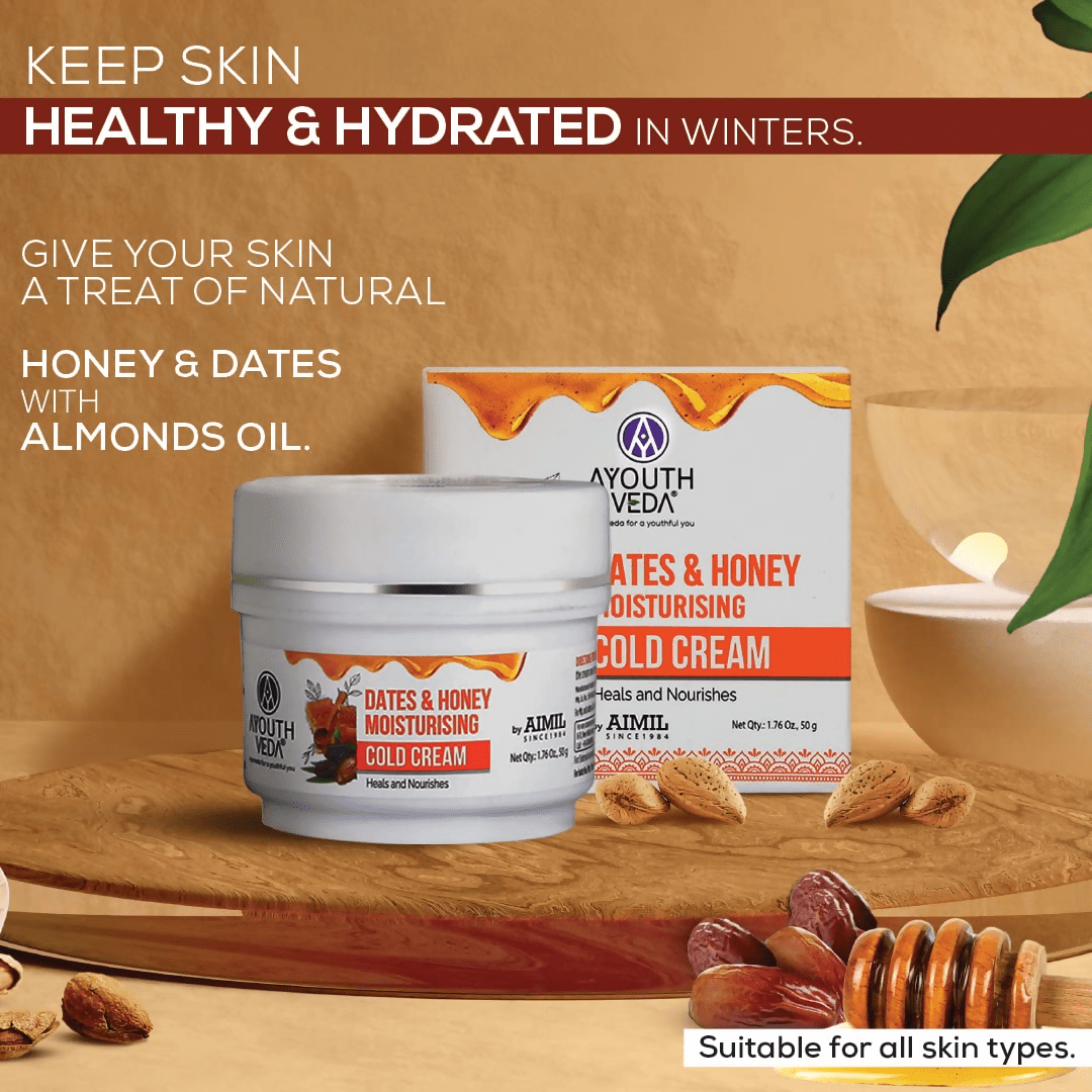 Ayouthveda Dates & Honey Moisturising Cold Cream - Swadesiicart
