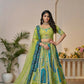 Kesar Fab Green Banarasi Silk Embroidered Lehenga | Swadesiicart