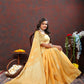 Lorenvalley Fashion Gold Cotton Woven Design with Zari Weaving Design Saree - Swadesiicart