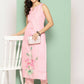 Ahalyaa Women's Traditional wear Kurta Set - Pink | Swadesiicart