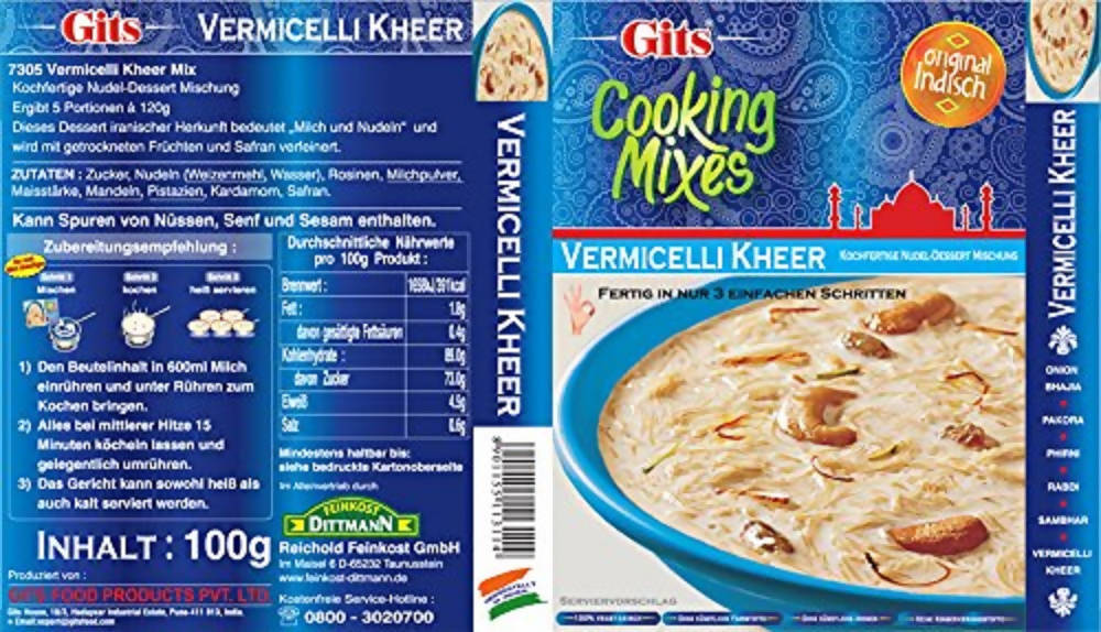 Gits Vermicelli Kheer Dessert Mix - Swadesiicart