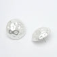 NVR Women's White Color Moon Stud Earrings | Swadesiicart