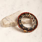 Gold-Polished Blue White Kundan Studded Pearls Beaded Bangle - Ruby Raang - Swadesiicart