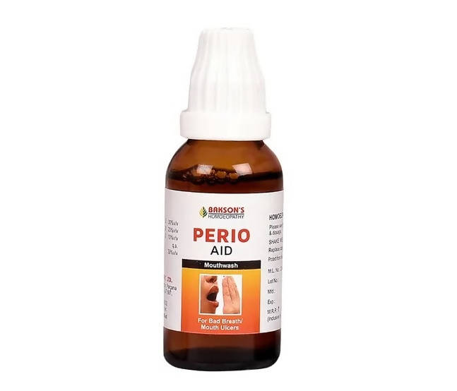 Bakson's Homeopathy Perio Aid Mouth Wash | Swadesiicart