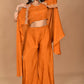 Morchari Women And Hand Embroidery Palazzo Set-Mustard - Swadesiicart
