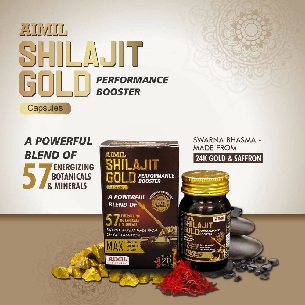 Aimil SJ Gold Capsules – Performance Booster - Swadesiicart