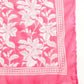 Aavyora Women's Pink Floral Cotton Kurta with Lace Detailing, with Trouser & Dupatta