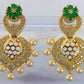 Ad Emerald Designer Pearls Earrings