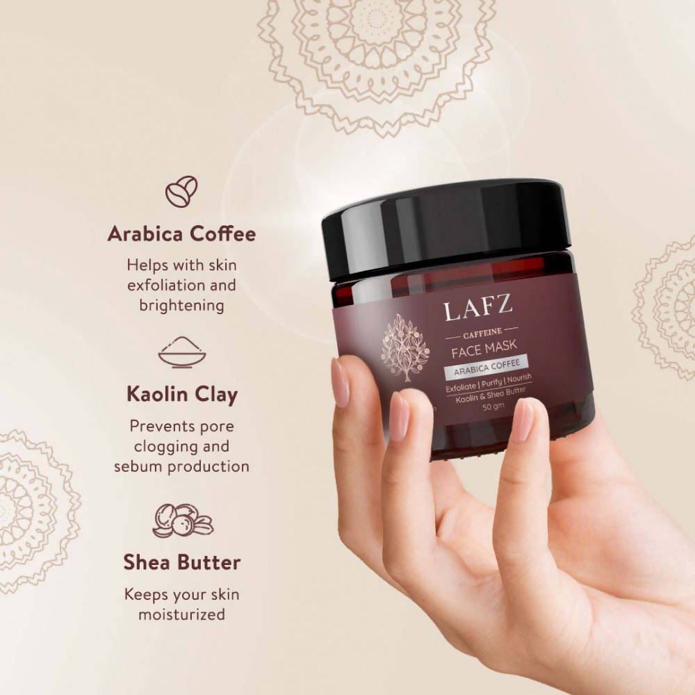 Lafz Caffeine Face Mask - Swadesiicart
