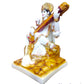 S A Gifts Marble Gold Foil Saraswati Idol - Swadesiicart