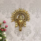 eCraftIndia Golden Lord Ganesha With Sun Decorative Metal Wall Hanging - Swadesiicart