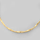 VOJ Gold-Polished Twisted Hasli Necklace | Swadesiicart