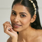 Nuyug 22K Gold-Plated Kundan & Pearls Studded Matha Patti with Regal Motifs Head Jewellery | Swadesiicart