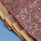 House of Panchhi Rose Gold Net Sequinse Work Lehenga & Blouse, Dupatta | Swadesiicart