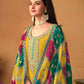 Anaita Mustard Embroidered Soft Organza Salwar Suit