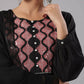 Juniper Women's Black Cotton Dobby Solid With Embroidery Flared Kurta Sets | Swadesiicart