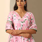 Pomcha Jaipur Pink Gul Rozi Anarkali Set | Swadesiicart