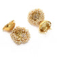 Mominos Fashion Johar Kamal Gold-Polished & Bead Party Wear Jhumka - Swadesiicart