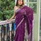 Exclusive Collection Purple Most Trending Beautiful Pure Cotton Handloom Saree - Swadesiicart