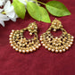 Mominos Fashion Johar Kamal Golden And White Beaded Earrings - Mominos Fashion
