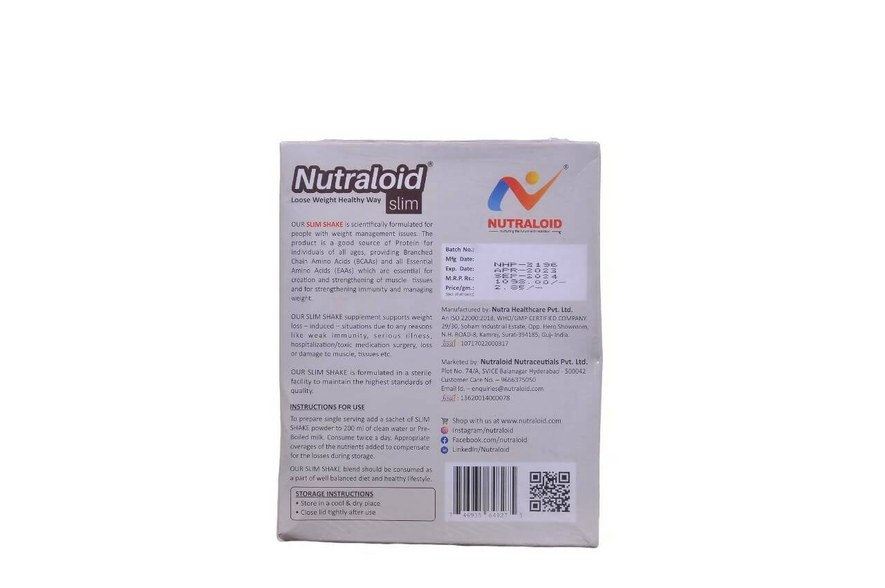 Nutraloid Slim Weight Loss Protein Powder (Choclate) | Swadesiicart