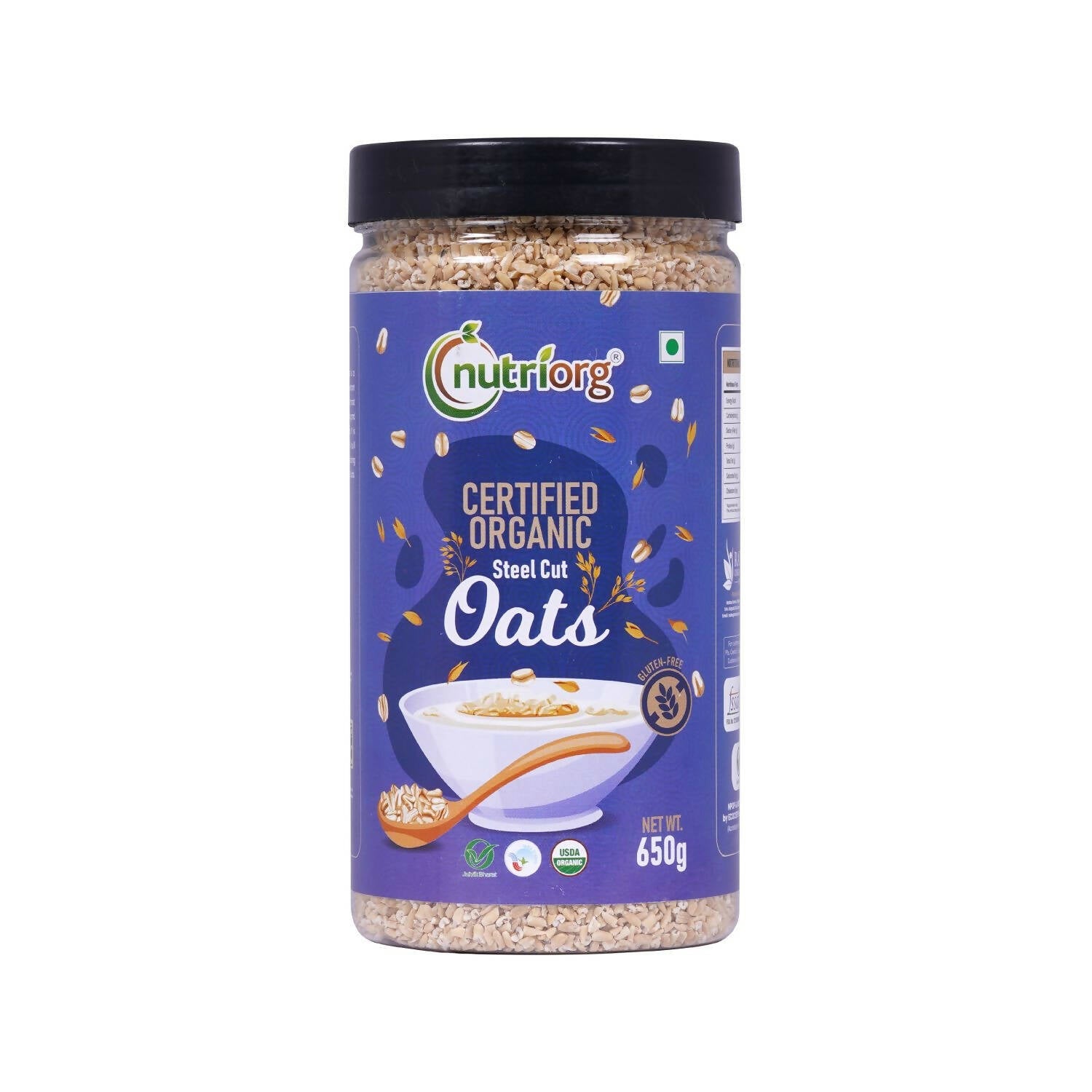 Nutriorg Certified Organic Steelcut Oats - Altcheeni