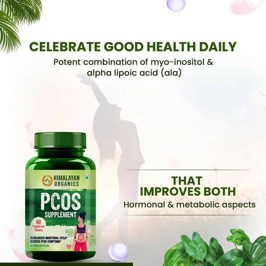 Himalayan Organics Pcos Supplement Tablets | Swadesiicart