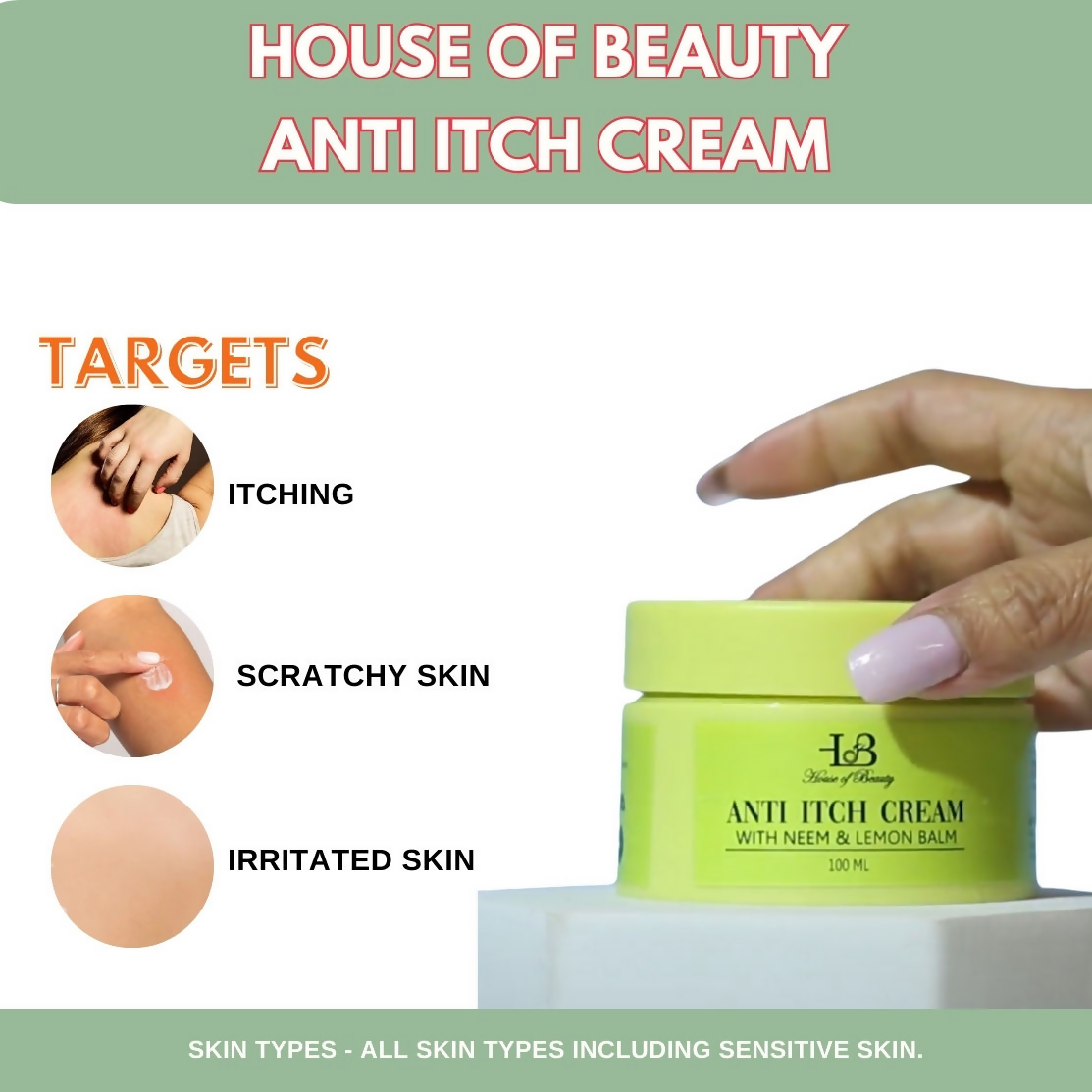 House of Beauty Anti Itch Cream - Swadesiicart