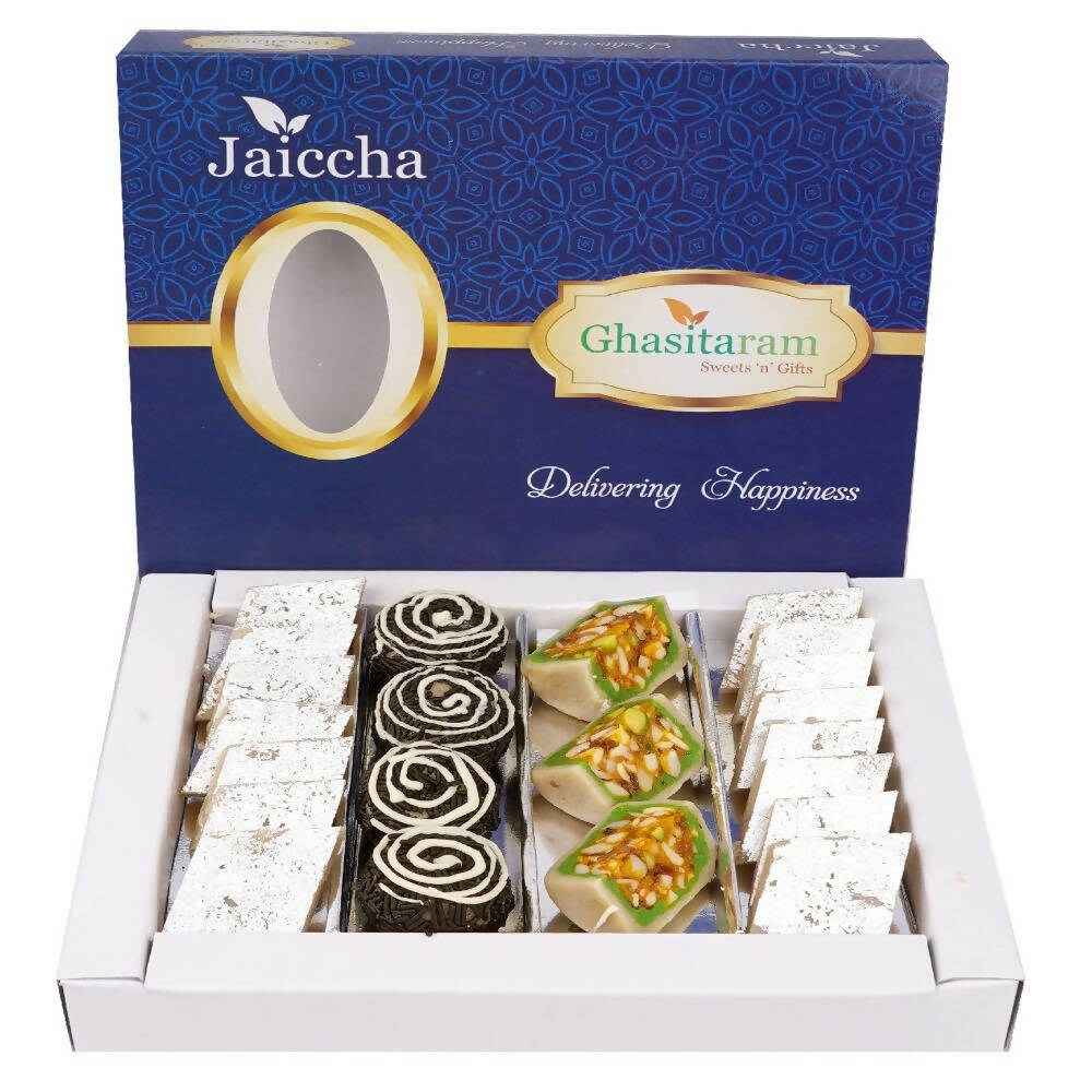 Ghasitaram Dryfruit Fancy Sweets with Kaju Katli | Swadesiicart