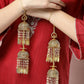 NVR Women's Pack Of 2 Gold-Polished Stone Studded Bridal Layered Kaleera Sets - Swadesiicart
