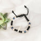 NVR Men & Women Pearl Evil Eye Adjustable Bracelet - Swadesiicart