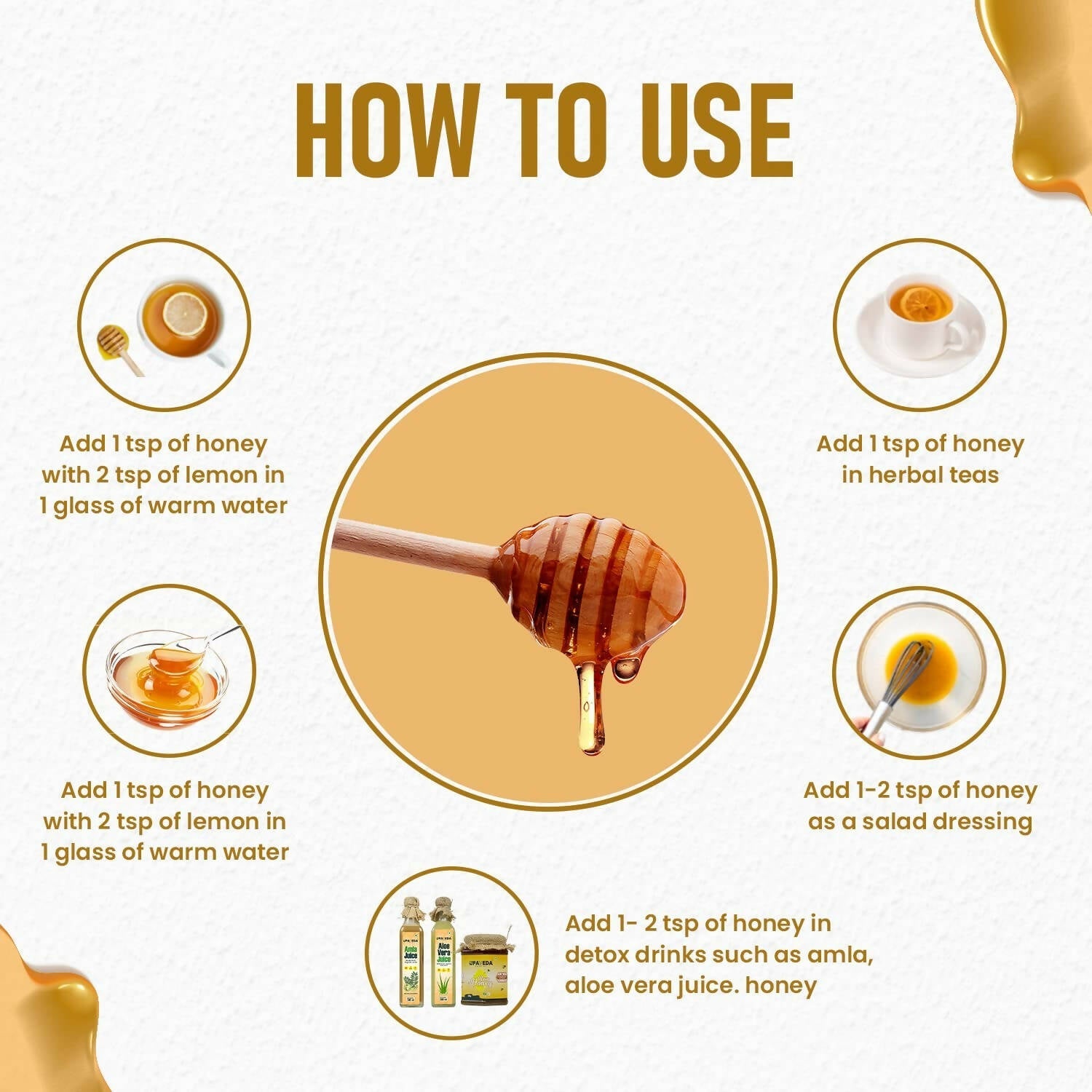 Upaveda Certified Organic Raw Honey - Swadesiicart