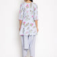 Ahalyaa Crepe Printed Top With Harem Pant | Swadesiicart