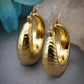 NVR Women Gold Circular Hoop Earrings | Swadesiicart