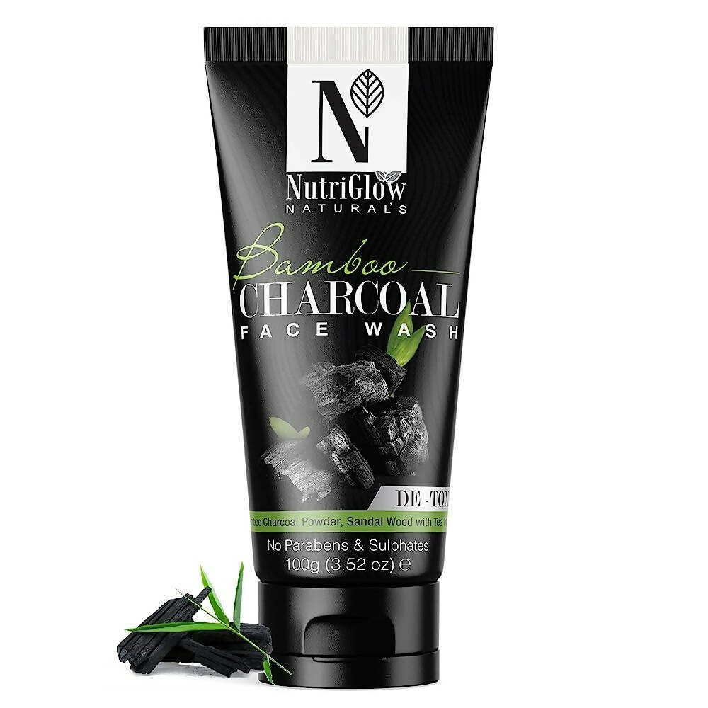 NutriGlow NATURAL'S Bamboo Charcoal Face Wash - Nutriglow Cosmetics