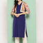 Ahalyaa Women's Traditional wear Kurta - Navy Blue | Swadesiicart