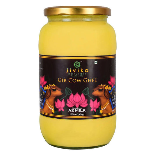 Jivika Naturals Gir Cow Ghee | Made From Grass Fed Cow's Milk | Nutritious Organic Desi Ghee - Swadesiicart