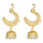 Joban Fashion Women Matte Gold Brass Jhumka | Swadesiicart