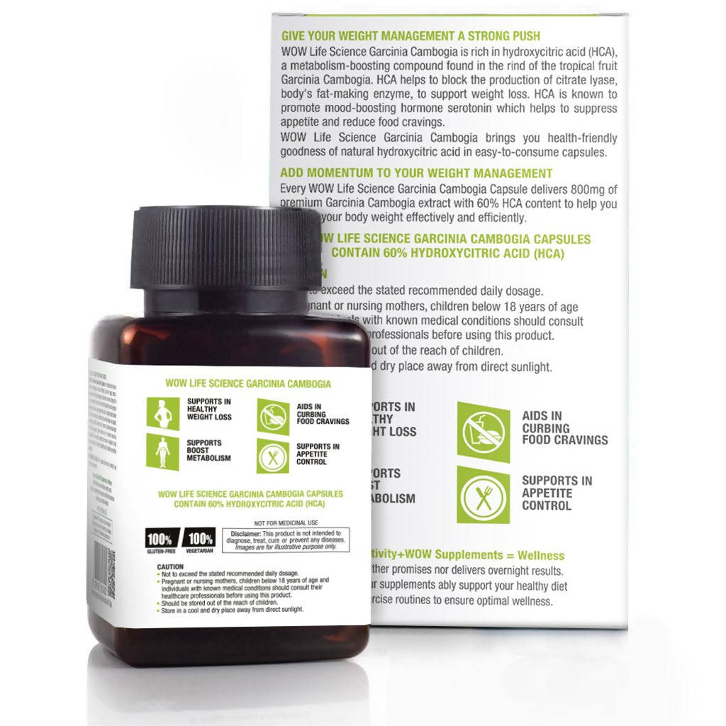 Wow Life Science Garcinia Capsules | Swadesiicart