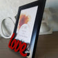 Art Street - Love Table Photo Frame Red & Black For Valentine's Day Gift