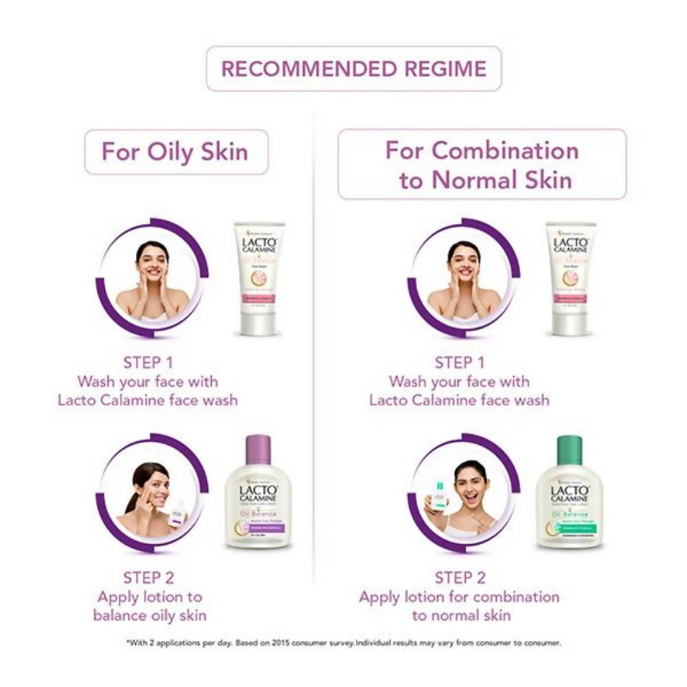 Lacto Calamine Daily Face Care Lotion for Oil Balance - Swadesiicart