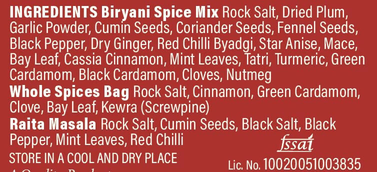 Uttam Spices Biryani Kit Restaurant like Taste - Swadesiicart