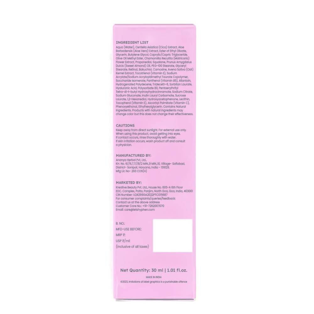 Hyphen By Kriti Sanon 0.05% Retinal Reset Serum, Boosts Collagen, Reduces Wrinkles | Swadesiicart