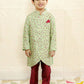 Lil Drama Boys Ethnic Kurta Pyjama - Green | Swadesiicart